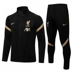 Liverpool Niño Chaqueta De Entrenamiento Trajes 2022/23 Negra